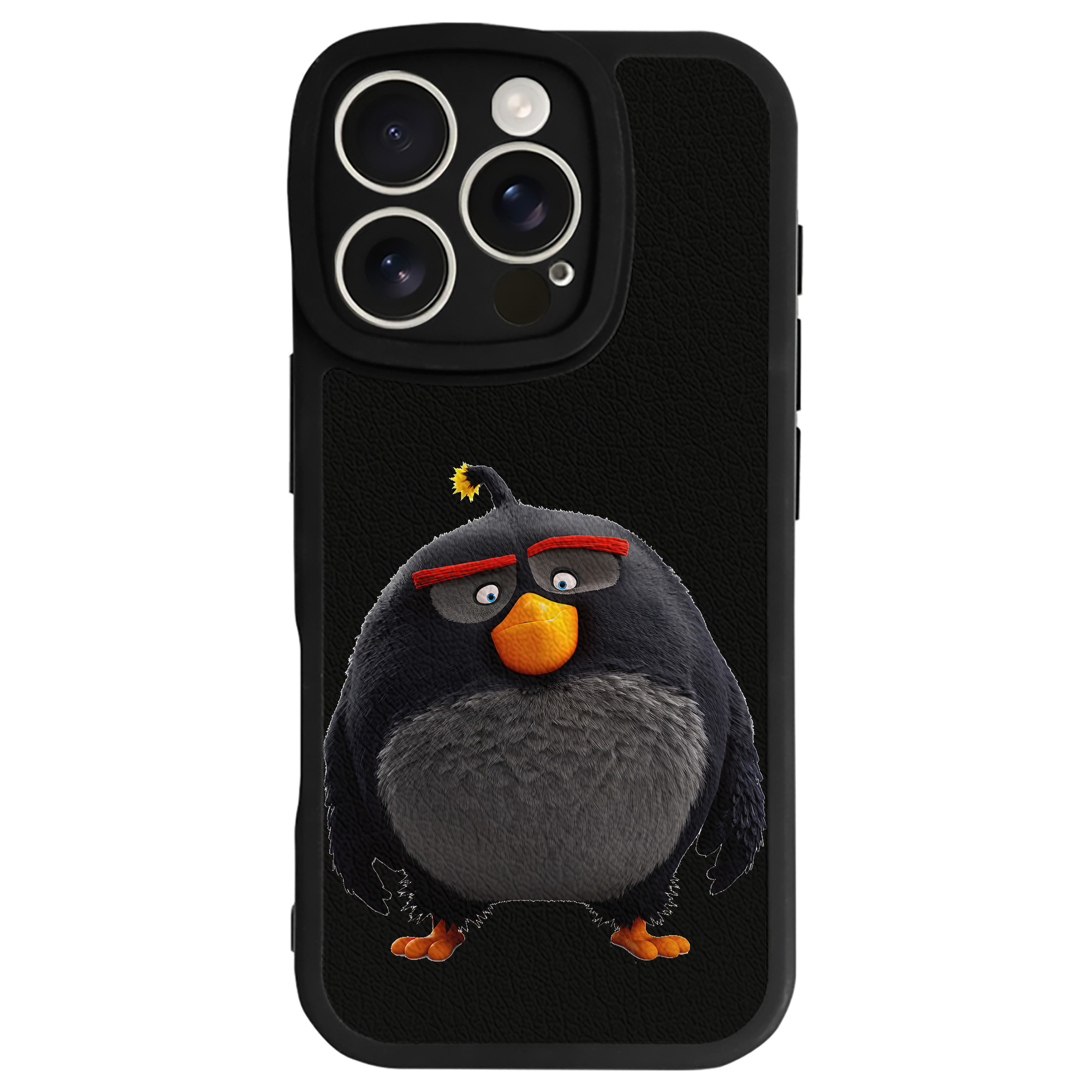 （画像用） Angry Birds アングリーバード 【iPhone 16シリーズ対応】シリコンスマホケース（レザー調） 材質：シリコン
